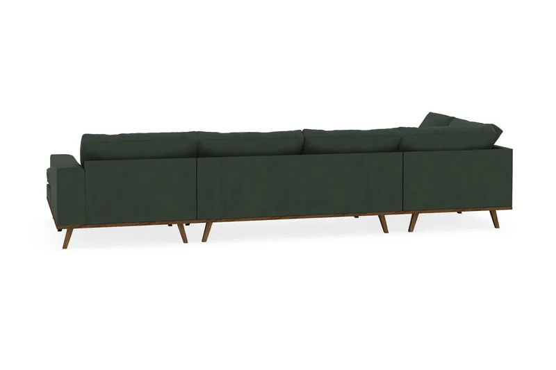 Copenhagen 5-sits Vänstervänd U-formad Soffa med Divan och Schäslong i Manchester - Mörkgrön - Möbler - Soffa - U-soffa