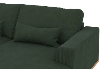 Copenhagen 5-sits Vänstervänd U-formad Soffa med Divan och Schäslong i Manchester - Mörkgrön - Möbler - Soffa - U-soffa