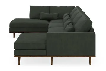 Copenhagen 5-sits Vänstervänd U-formad Soffa med Divan och Schäslong i Manchester - Mörkgrön - Möbler - Soffa - U-soffa