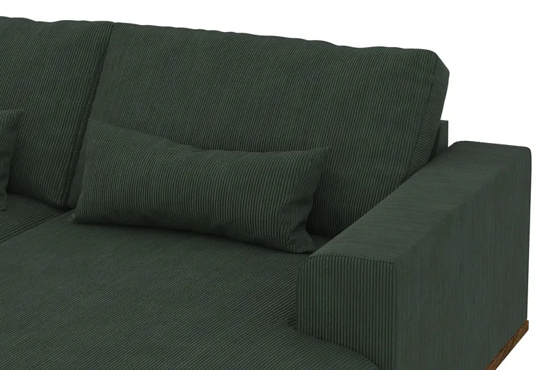 Copenhagen 5-sits Vänstervänd U-formad Soffa med Divan och Schäslong i Manchester - Mörkgrön - Möbler - Soffa - U-soffa