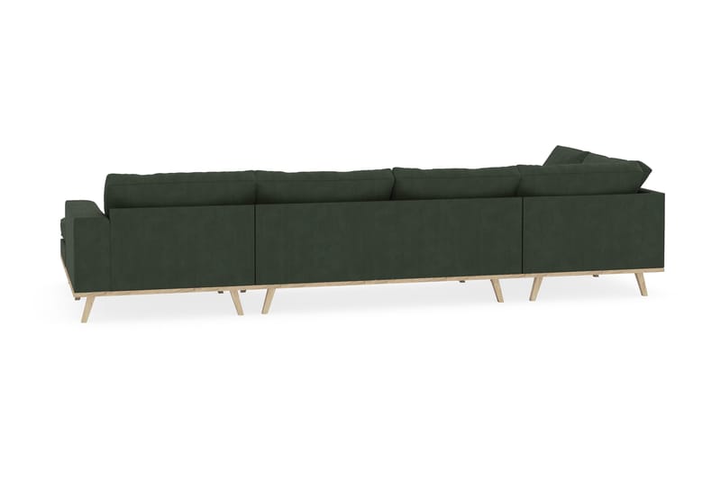 Copenhagen 5-sits Vänstervänd U-formad Soffa med Divan och Schäslong i Manchester - Mörkgrön - Möbler - Soffa - U-soffa
