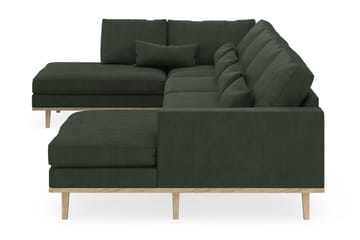 Copenhagen 5-sits Vänstervänd U-formad Soffa med Divan och Schäslong i Manchester - Mörkgrön - Möbler - Soffa - U-soffa