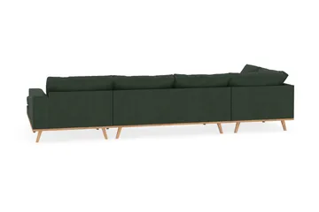 Copenhagen 5-sits Vänstervänd U-formad Soffa med Divan och Schäslong i Manchester - Mörkgrön - Möbler - Soffa - U-soffa