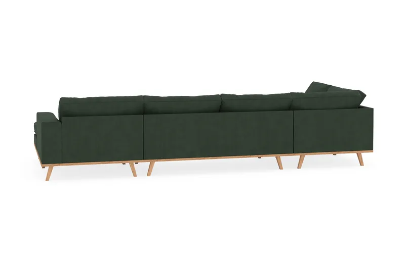 Copenhagen 5-sits Vänstervänd U-formad Soffa med Divan och Schäslong i Manchester - Mörkgrön - Möbler - Soffa - U-soffa