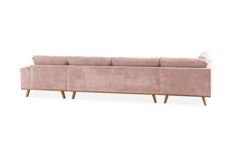 Copenhagen 5-sits Vänstervänd U-formad Soffa med Divan och Schäslong i Manchester - Rosa - Möbler - Soffa - U-soffa