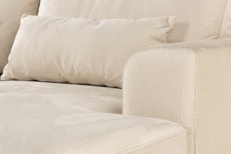 Copenhagen 5-sits Vänstervänd U-formad Soffa med Divan och Schäslong i Sammet - Beige - Möbler - Soffa - U-soffa