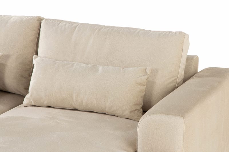 Copenhagen 5-sits Vänstervänd U-formad Soffa med Divan och Schäslong i Sammet - Beige - Möbler - Soffa - U-soffa