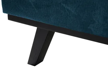 Copenhagen 5-sits Vänstervänd U-formad Soffa med Divan och Schäslong i Sammet - Blå - Möbler - Soffa - U-soffa