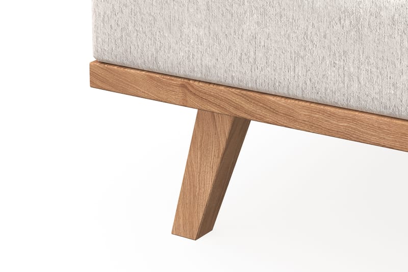 Copenhagen 5-sits Vänstervänd U-formad Soffa med Divan och Schäslong i Sammet - Krämvit - Möbler - Soffa - U-soffa