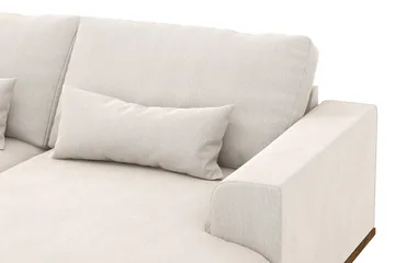 Copenhagen 5-sits Vänstervänd U-formad Soffa med Divan och Schäslong i Sammet - Krämvit - Möbler - Soffa - U-soffa