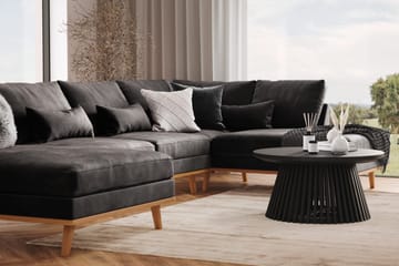 Copenhagen 5-sits Vänstervänd U-formad Soffa med Divan och Schäslong i Sammet - Mörkgrå - Möbler - Soffa - U-soffa