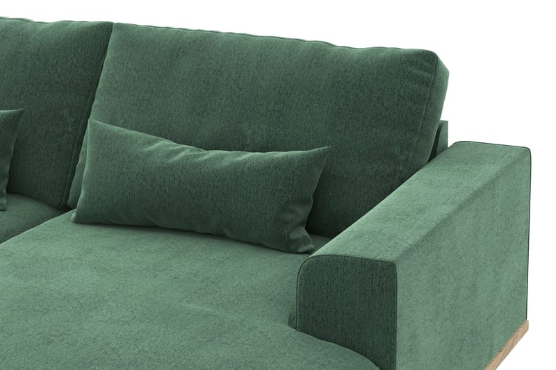 Copenhagen 5-sits Vänstervänd U-formad Soffa med Divan och Schäslong i Sammet - Mörkgrön - Möbler - Soffa - U-soffa