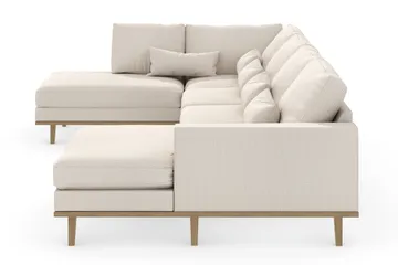 Copenhagen 5-sits Vänstervänd U-formad Soffa med Divan och Schäslong i Tyg - Beige - Möbler - Soffa - U-soffa