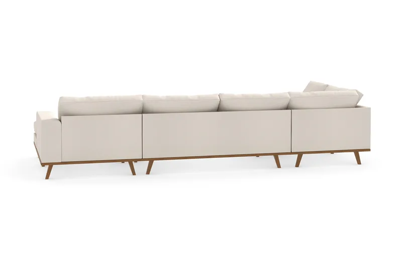 Copenhagen 5-sits Vänstervänd U-formad Soffa med Divan och Schäslong i Tyg - Beige - Möbler - Soffa - U-soffa