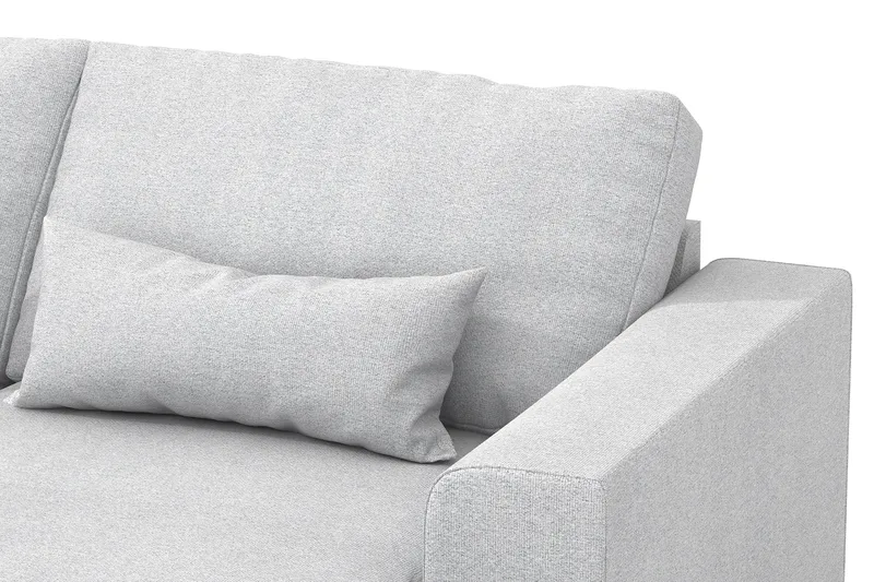 Copenhagen 5-sits Vänstervänd U-formad Soffa med Divan och Schäslong i Tyg - Ljusgrå - Möbler - Soffa - U-soffa
