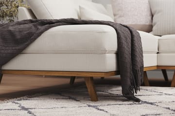 Copenhagen 5-sits Vänstervänd U-formad Soffa med Divan och Schäslong i Tyg - Ljusgrå - Möbler - Soffa - U-soffa