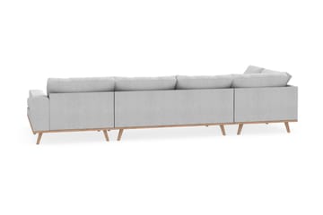 Copenhagen 5-sits Vänstervänd U-formad Soffa med Divan och Schäslong i Tyg - Ljusgrå - Möbler - Soffa - U-soffa