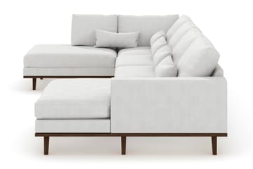 Copenhagen 5-sits Vänstervänd U-formad Soffa med Divan och Schäslong i Tyg - Vit - Möbler - Soffa - U-soffa