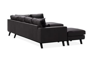 Copenhagen Compact 4-sits Högervänd U-formad Large Soffa med Divan och Schäslong i Sammet - Mörkgrå - Möbler - Soffa - U-soffa