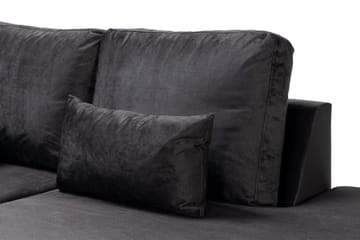 Copenhagen Compact 4-sits Högervänd U-formad Large Soffa med Divan och Schäslong i Sammet - Mörkgrå - Möbler - Soffa - U-soffa