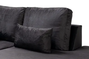 Copenhagen Compact 4-sits Högervänd U-formad Large Soffa med Divan och Schäslong i Sammet - Mörkgrå - Möbler - Soffa - U-soffa