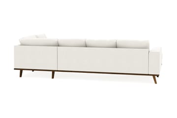 Copenhagen Compact 4-sits Högervänd U-formad Large Soffa med Divan och Schäslong i Tyg - Ljusgrå - Möbler - Soffa - U-soffa