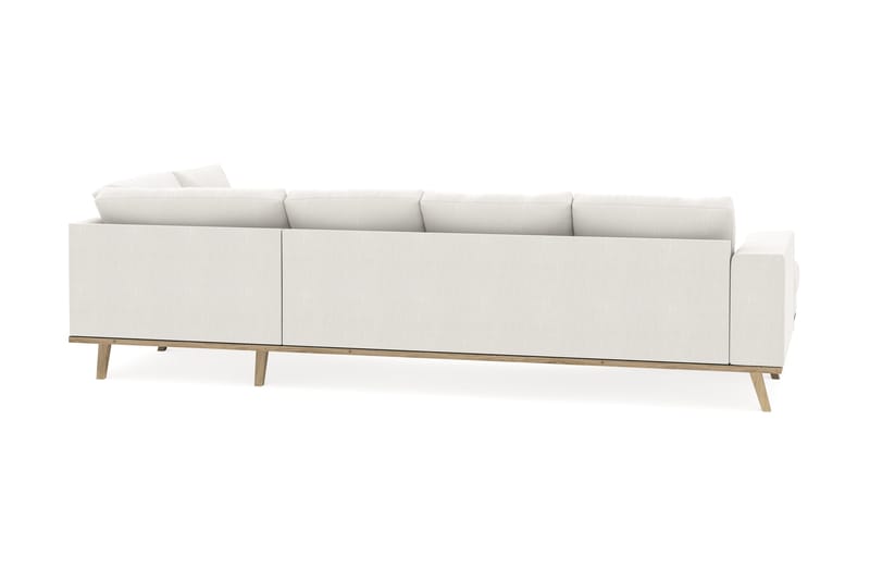 Copenhagen Compact 4-sits Högervänd U-formad Soffa med Divan och Schäslong i Tyg - Ljusgrå - Möbler - Soffa - U-soffa