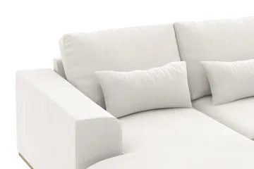 Copenhagen Compact 4-sits Högervänd U-formad Soffa med Divan och Schäslong i Tyg - Ljusgrå - Möbler - Soffa - U-soffa