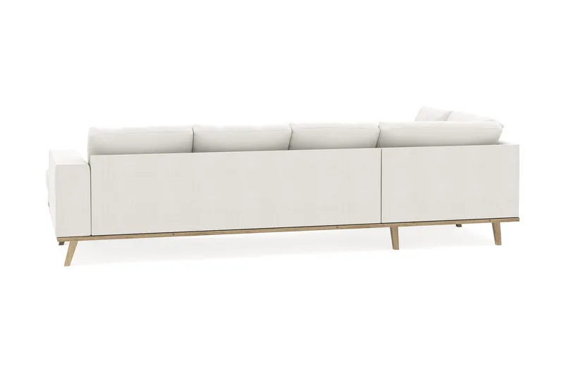 Copenhagen Compact 4-sits Vänstervänd U-formad Soffa med Divan och Schäslong i Tyg - Ljusgrå - Möbler - Soffa - U-soffa