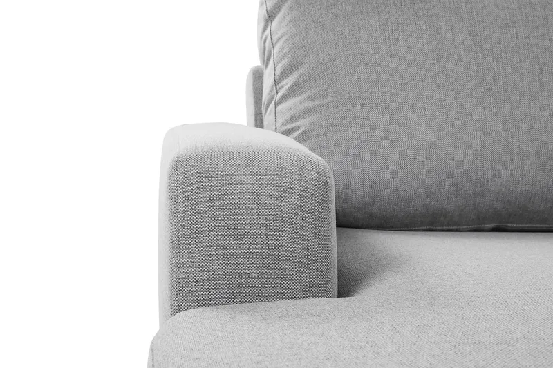 Crazy 4-sits Högervänd U-formad Large Soffa med Divan och Schäslong i Tyg - Grå - Möbler - Soffa - Divansoffa & schäslongsoffa - 4 sits soffa med divan