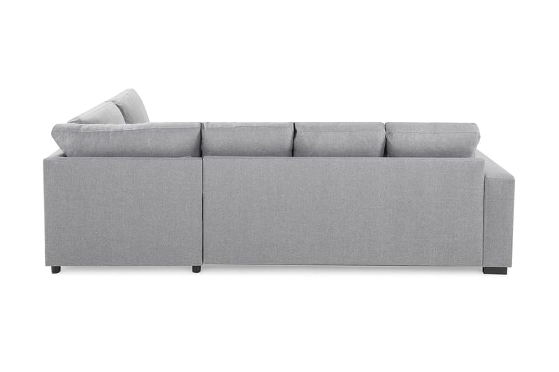 Crazy 4-sits Högervänd U-formad Large Soffa med Divan och Schäslong i Tyg - Grå - Möbler - Soffa - U-soffa