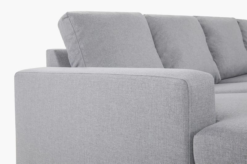 Crazy 4-sits Högervänd U-formad Large Soffa med Divan och Schäslong i Tyg - Grå - Möbler - Soffa - U-soffa