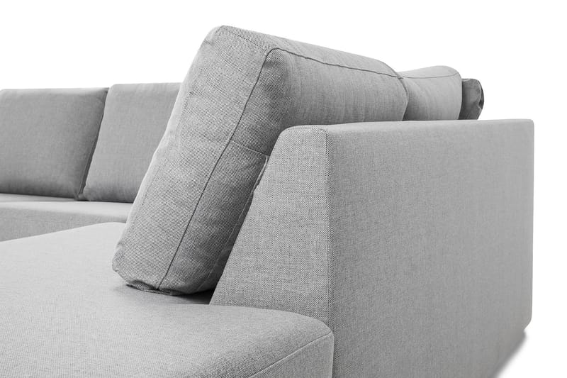 Crazy 4-sits Högervänd U-formad Large Soffa med Divan och Schäslong i Tyg - Grå - Möbler - Soffa - U-soffa