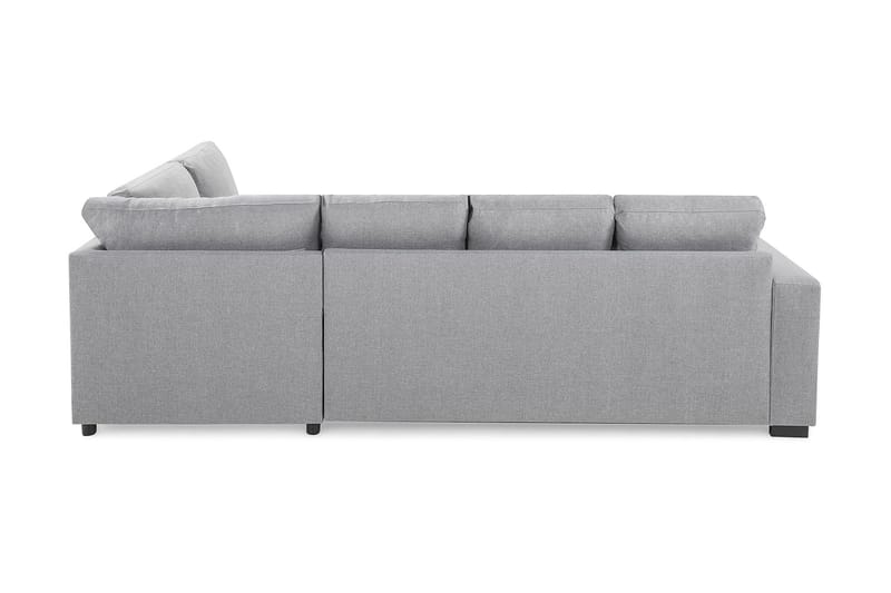 Crazy 4-sits Högervänd U-formad Large Soffa med Divan och Schäslong i Tyg - Grå - Möbler - Soffa - U-soffa