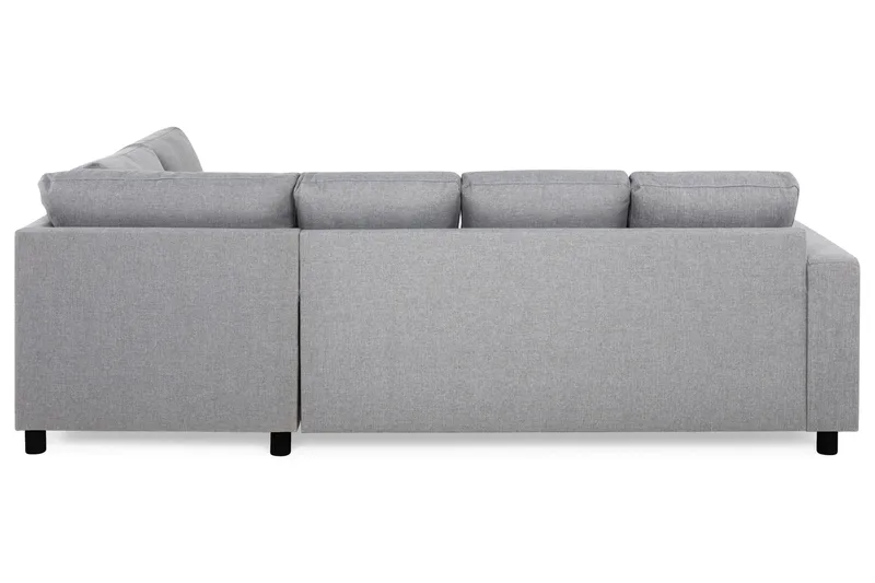 Crazy 4-sits Högervänd U-formad Large Soffa med Divan och Schäslong i Tyg - Grå - Möbler - Soffa - U-soffa