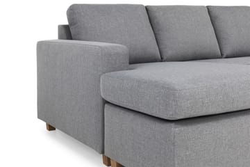Crazy 4-sits Högervänd U-formad Large Soffa med Divan och Schäslong i Tyg - Grå - Möbler - Soffa - U-soffa