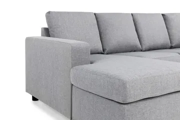 Crazy 4-sits Högervänd U-formad Large Soffa med Divan och Schäslong i Tyg - Grå - Möbler - Soffa - U-soffa