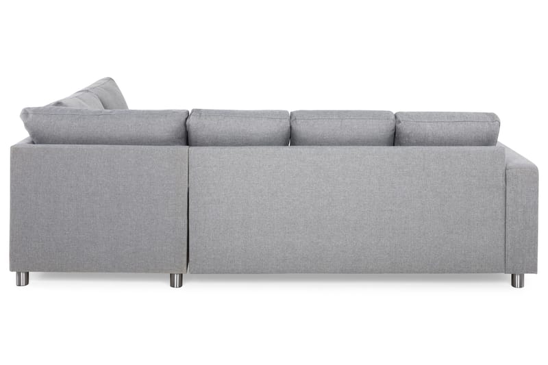 Crazy 4-sits Högervänd U-formad Large Soffa med Divan och Schäslong i Tyg - Grå - Möbler - Soffa - U-soffa