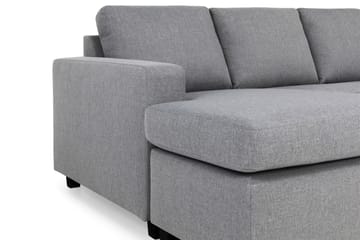 Crazy 4-sits Högervänd U-formad Large Soffa med Divan och Schäslong i Tyg - Grå - Möbler - Soffa - U-soffa