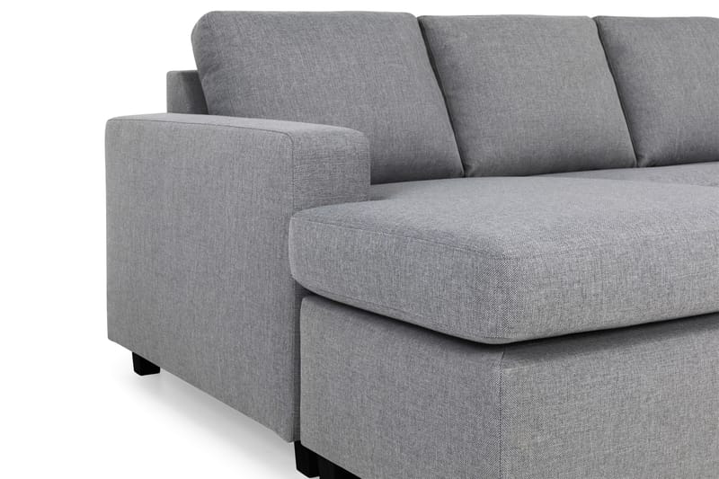 Crazy 4-sits Högervänd U-formad Large Soffa med Divan och Schäslong i Tyg - Grå - Möbler - Soffa - U-soffa