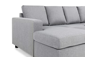 Crazy 4-sits Högervänd U-formad Large Soffa med Divan och Schäslong i Tyg - Grå - Möbler - Soffa - U-soffa