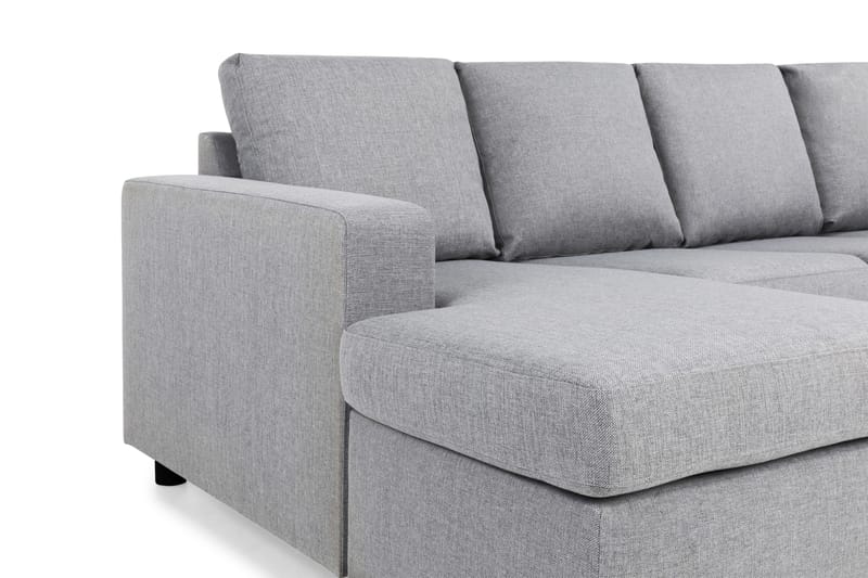 Crazy 4-sits Högervänd U-formad Large Soffa med Divan och Schäslong i Tyg - Grå - Möbler - Soffa - U-soffa