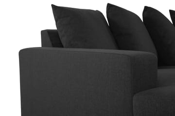 Crazy 4-sits Högervänd U-formad Large Soffa med Divan och Schäslong i Tyg inkl Kuvertkuddar - Antracit - Möbler - Soffa - U-soffa