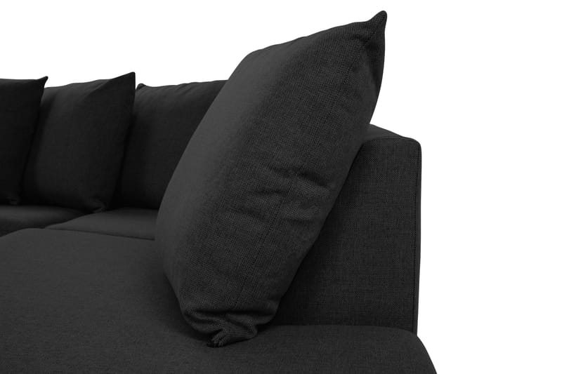 Crazy 4-sits Högervänd U-formad Large Soffa med Divan och Schäslong i Tyg inkl Kuvertkuddar - Antracit - Möbler - Soffa - U-soffa