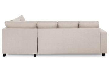 Crazy 4-sits Högervänd U-formad Small Soffa med Divan och Schäslong i Tyg - Beige - Möbler - Soffa - U-soffa