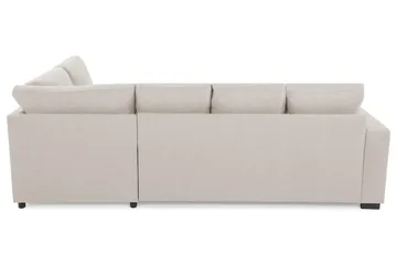 Crazy 4-sits Högervänd U-formad Small Soffa med Divan och Schäslong i Tyg - Beige - Möbler - Soffa - Divansoffa & schäslongsoffa - 4 sits soffa med divan