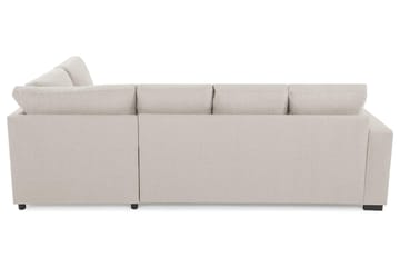 Crazy 4-sits Högervänd U-formad Small Soffa med Divan och Schäslong i Tyg - Beige - Möbler - Soffa - U-soffa