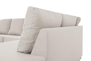 Crazy 4-sits Högervänd U-formad Small Soffa med Divan och Schäslong i Tyg - Beige - Möbler - Soffa - U-soffa