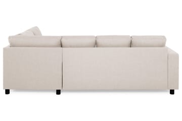 Crazy 4-sits Högervänd U-formad Small Soffa med Divan och Schäslong i Tyg - Beige - Möbler - Soffa - Divansoffa & schäslongsoffa - 4 sits soffa med divan