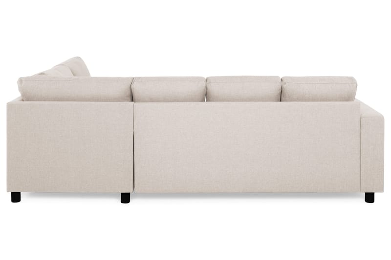 Crazy 4-sits Högervänd U-formad Small Soffa med Divan och Schäslong i Tyg - Beige - Möbler - Soffa - Divansoffa & schäslongsoffa - 4 sits soffa med divan